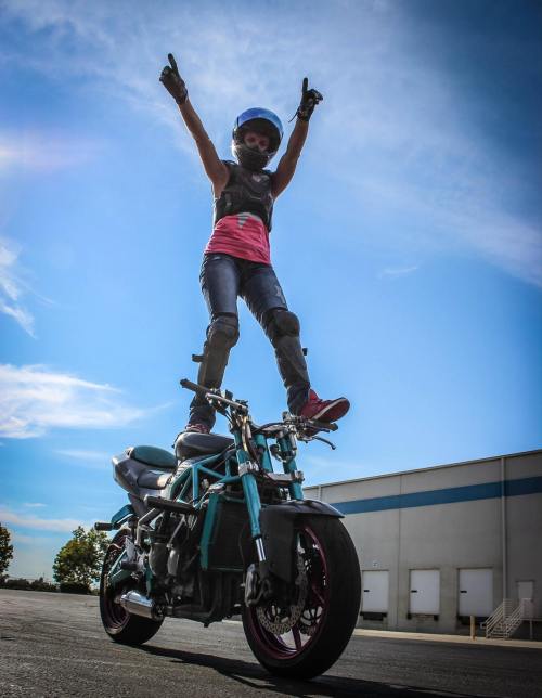 Stunt rider Robyn Diamond