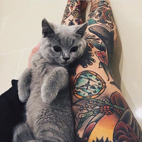 aww-so-pretty:  Dogs? Tattoos? Cats? Where? 😍😍 porn pictures