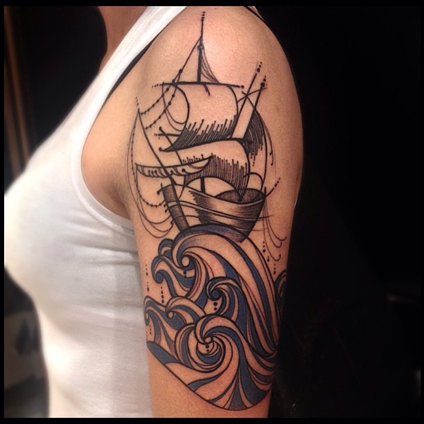 fuckyeahtattoos:  Done by Victor Montaghini at TattooYou, SP. 