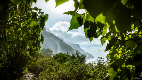 matsography:  Passing storm Kalalau Beach, Napali Coast, Kauai - Hawaii 2014