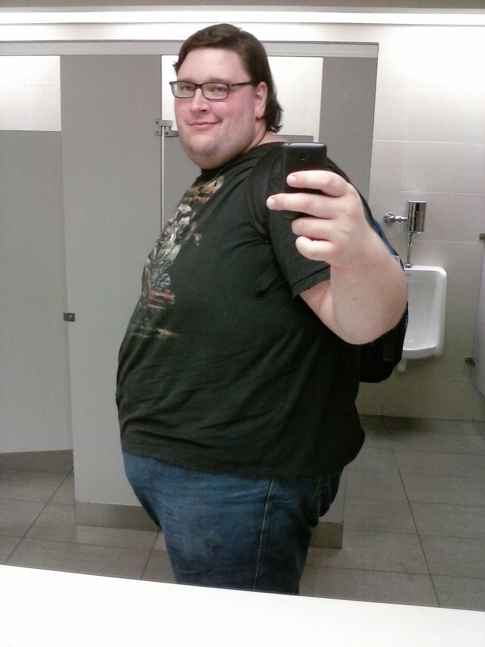 Bathroom selfies from the other day because I&rsquo;m a dork
