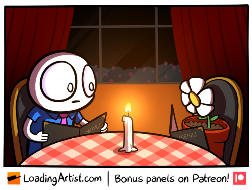 a budding romance I’ve made the bonus panels for this one public! Become a patron, twitch sub, or ko