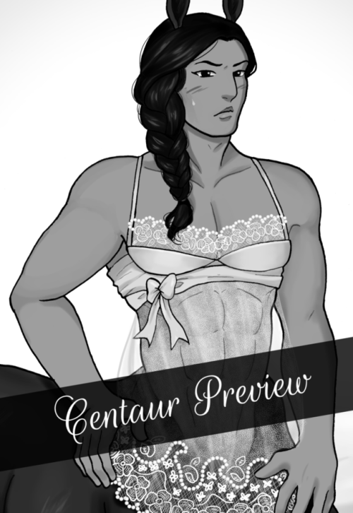 And finally, the last one for the first volume of the monster boys in lingerie mini zine, the centau