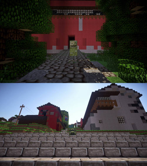 amberlyn-white:  vujon:  spirited away in minecraft, dont look back  You didn’t. 
