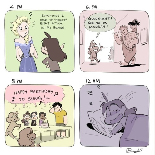 And finally the last part of my #HOURLYCOMICSDAY ~ I hope you enjoyed my day in the life of a Disney