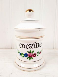 sixpenceee:  The above are antique cocaine dishes. Cocaine was legal in the US until