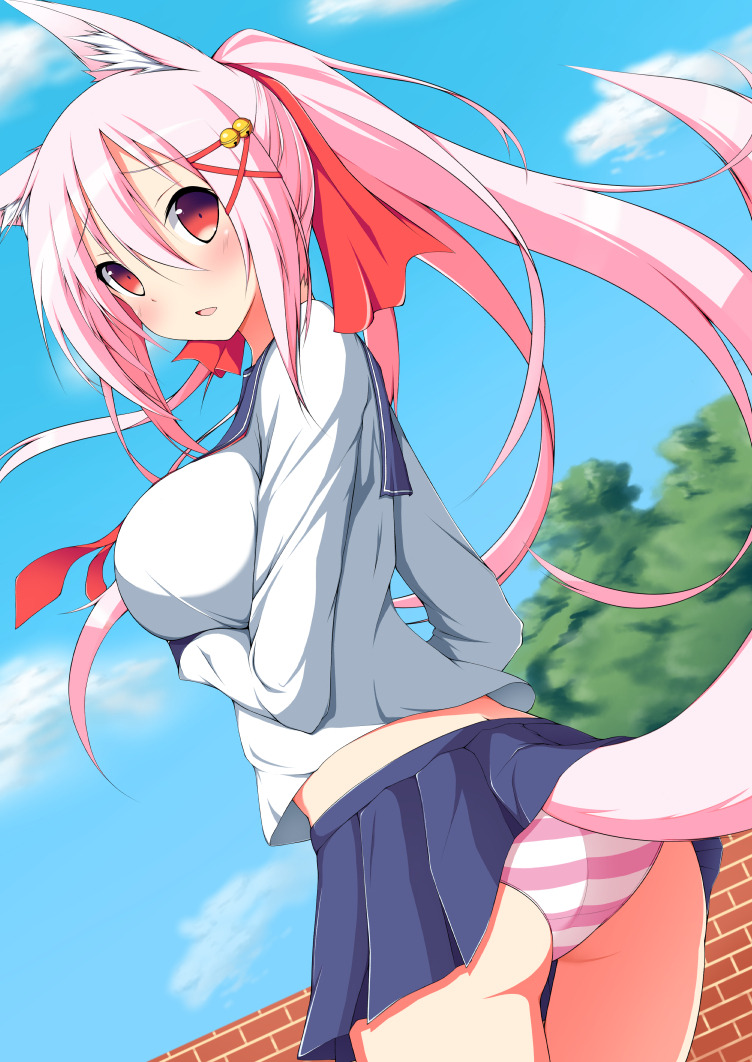 zombi-kittie:  Request for foxgirls in school uniforms 