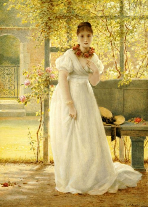 the-garden-of-delights:“In the Walled Garden” by George Dunlop Leslie (1835-1921).