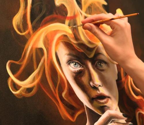 artforadults:  burnout by Sophia Nicoladoni 