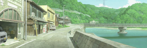anime-backgrounds:  A Letter to Momo. Directed by Hiroyuki Okiura. Created by Production I.G.