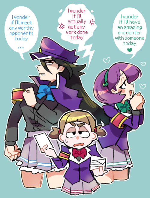 loveycloud: Shion Girl’s Academy Disciplinary Committee Trio!