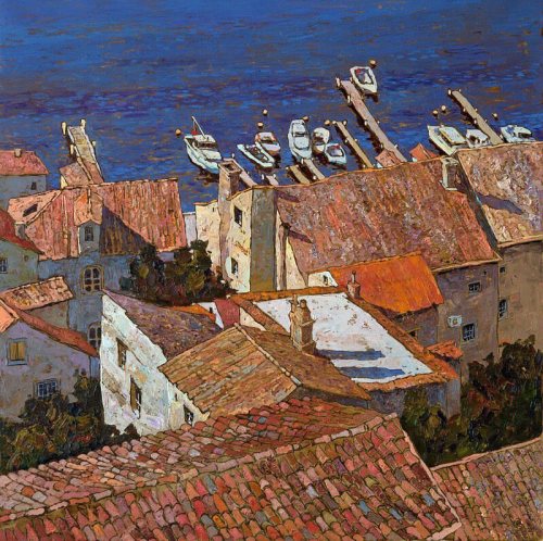 crossconnectmag: Textural Paintings by Denis Sarazhin  Denis Sarazhin born in 1982 is a Ukrainian pa