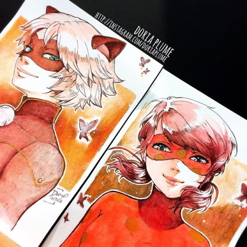 doria-plume: Well I drew some Miraculous stuff this year for Inktober and I regret nothing~ (*&acut