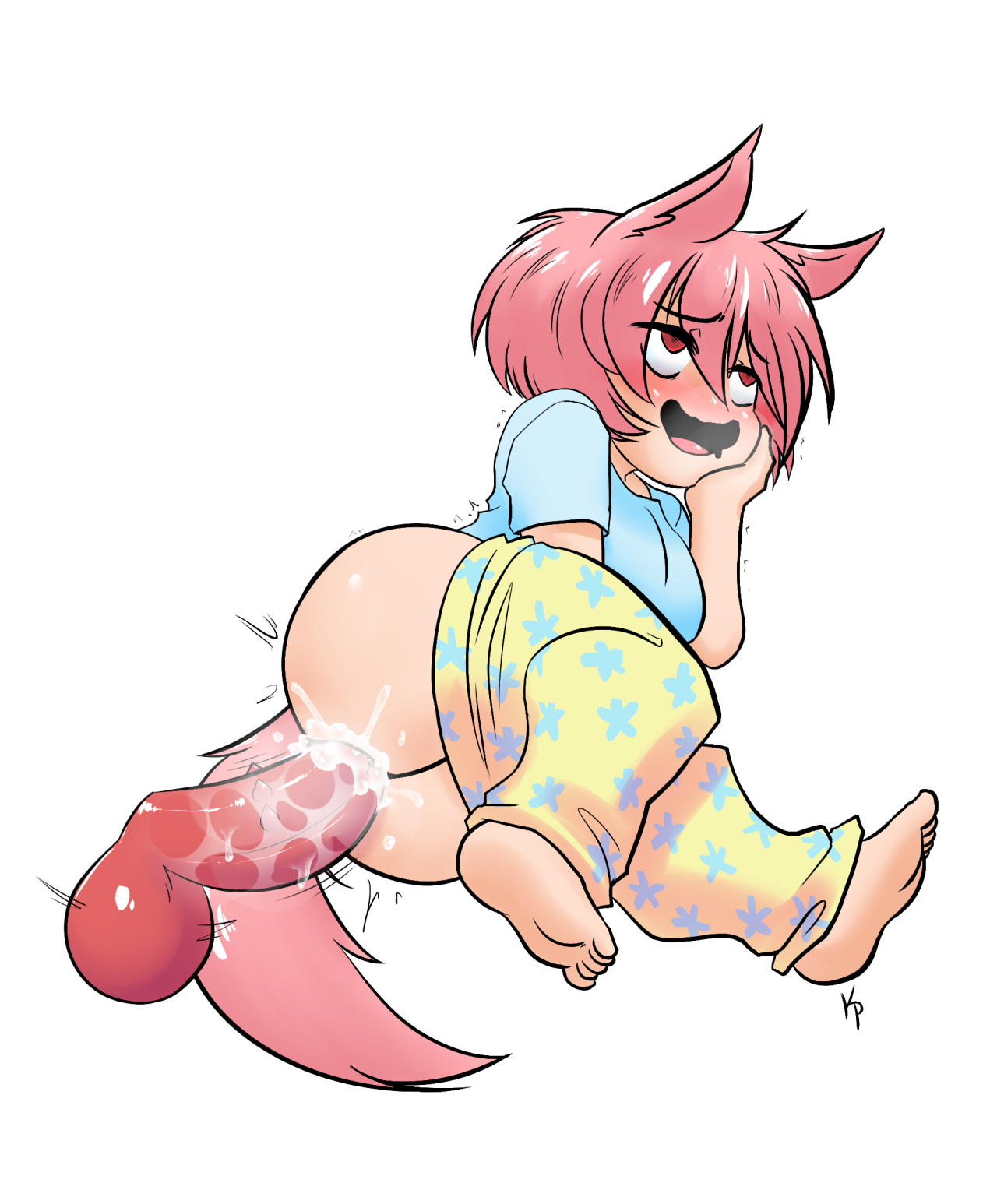 Aria the strawberry ice cream catgirl