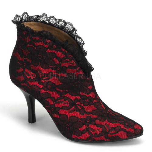  Burlesque Modeboutique Schwarze Mode: Ihre Boutique für Burlesque Schuhe Stiefeletten mit Spitze - 