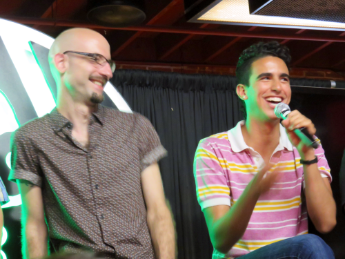 ivory-spirals: Dylan Marron &amp; Cecil Baldwin being cuties at the WTNV panel at SDCC.