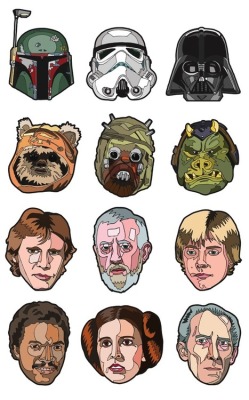 somewhereontheiceplanet:  Star Wars Portraits by Danilo Agutoli 