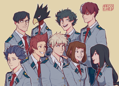 tecochet:tried to draw some of my favourite bnha babies (and ships ahah) for the first time! somebod