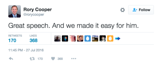 attndotcom:  President Obama’s speech at the DNC got a lot of praise on Twitter…from Republicans and conservative journalists. 