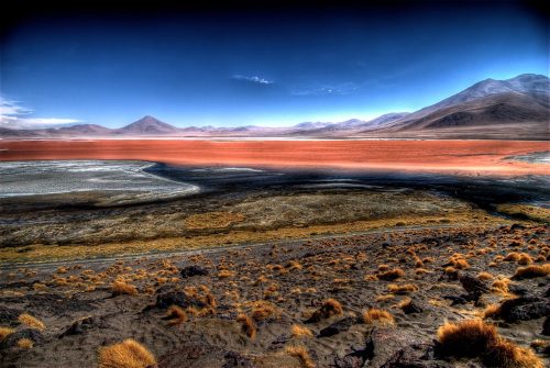 Laguna ColoradaThis mysterious looking lake is called Laguna Colorada and can be found in the southw