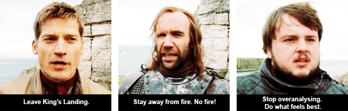 anotherfandomweirdo: “If you could give your characters one piece of advice, what would it be?