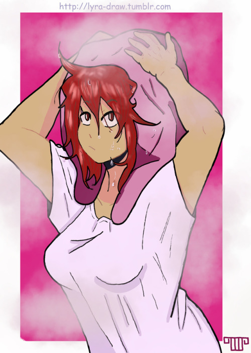 Fem!Kirishima afther bath I FELL LOVE WITH HER  LOLBONUS:NSFW, BITCHES!!!!BONUS 2:HEHEHEHEHEHEHEHEHE