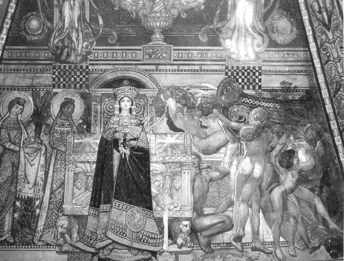 Galileo Chini, Sogno a Ravenna e da Venezia salpo. Particolare della decorazione della cupola del sa