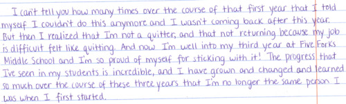 whitehouse:  Tara Lax is a teacher a Five Forks Middle School in Georgia. Check out her letter to the President, then share the story of a teacher who inspired you using #ThankATeacher. 