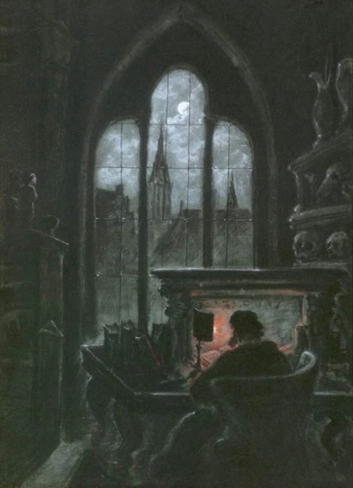 etpuraamor:  Faust im Studierzimmer Carl Gustav Carus (1789–1869)