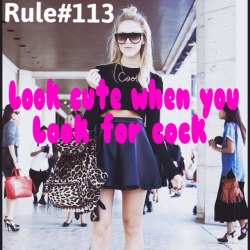 sissyrulez:  Rule#113: look cute when you look for cock