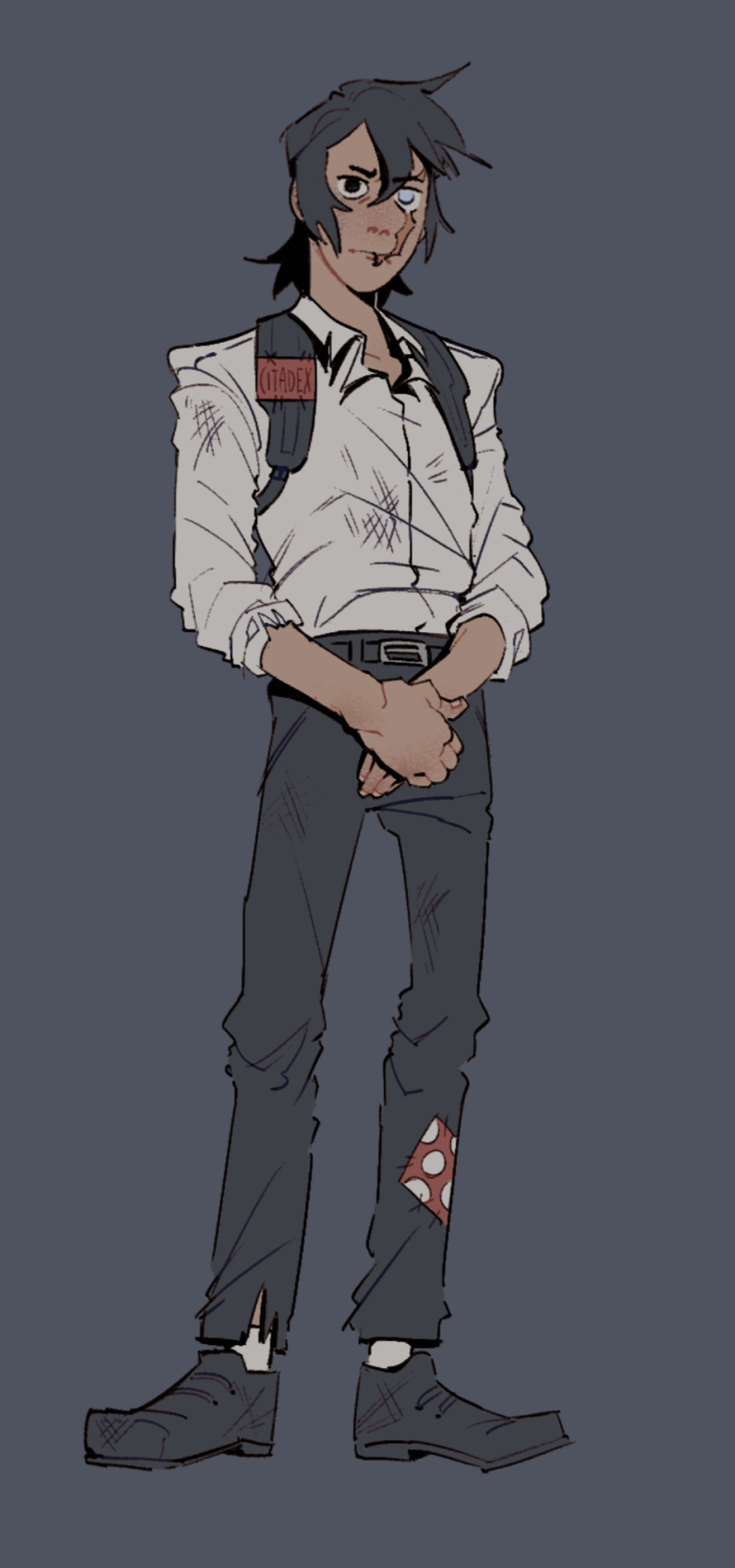 Zombie Apocalypse AU Quackity Design (working On My Portfolio To Go To An Animation School, Wish Me Luck
