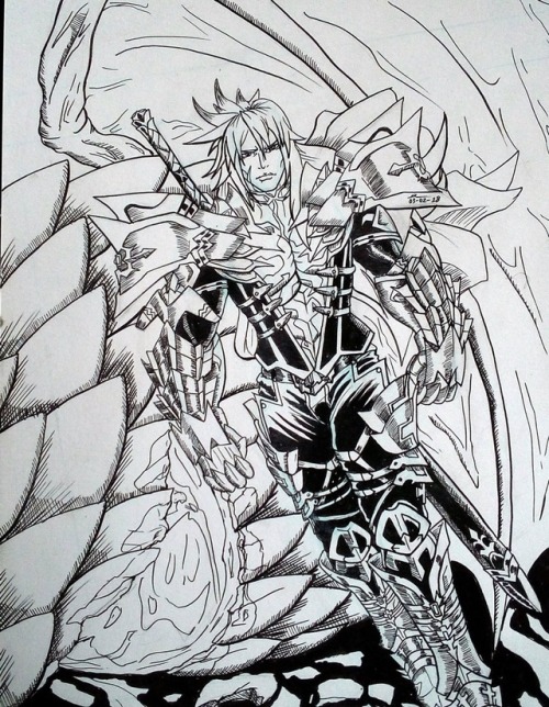 I drew Siegfried from FGO and Apocrypha. The armour was pretty difficult to figure out.