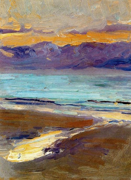 joaquin-sorolla: Seashore, 1906, Joaquín SorollaMedium: oil,cardboardwww.wikiart.org/