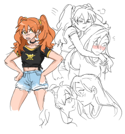 Quinn And Mistress Doodles To Warm Up