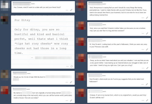 Cleaning out Octavia’s inbox. Wanted to save these for my personal Wall of Shame. Octavia might be a fictional character, but come on, she’s not there to fulfill your fantasies. If you identify as one of the askers in this and are offended, let me