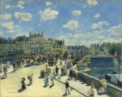 blastedheath:  fleurdulys Pierre-Auguste Renoir (French, 1841-1919), Pont Neuf, Paris, 1872. Oil on canvas, 75.3 x 93.7 cm. National Gallery of Art, Washington, D.C. 