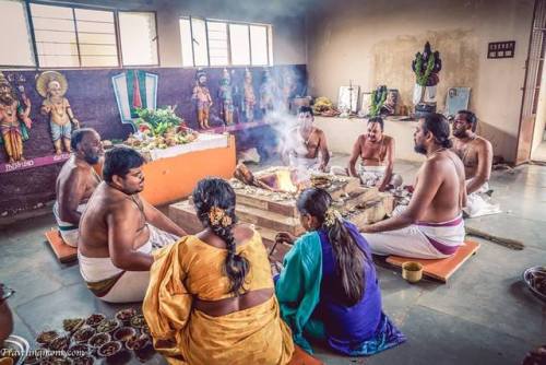Yajna a hindu fire sacrifice, Tamil Nadu, photos by Indradyumna Swami