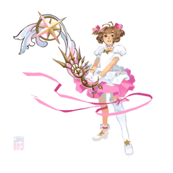 japhers:  japhers: Keyblade Master Sakura (jk I don’t even go here) fixed it up a bit and also tried making one for her s1 staff! 