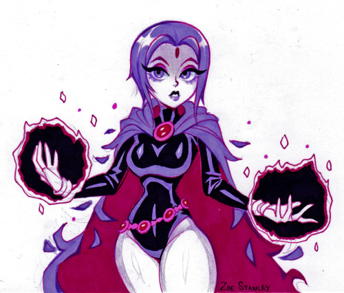 zoestanleyarts:  Raven from Teen Titans