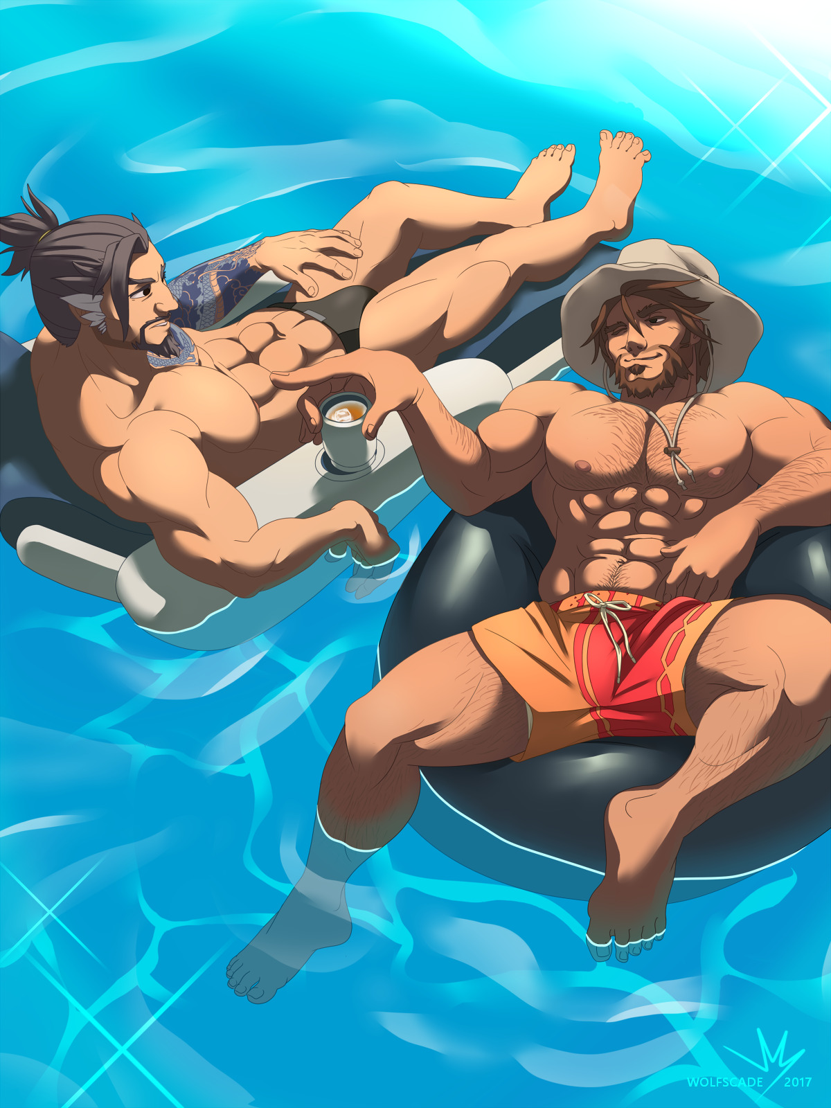 wolfscade:  McCree X Hanzo: Why, Thank You Darlin&rsquo;