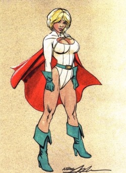 Kalelsonofkrypton:  Power Girl By Neal Adams. 