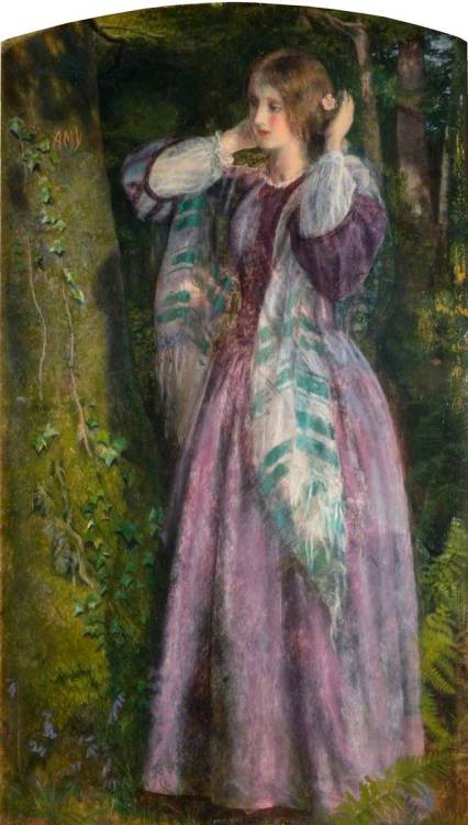 Amy by Arthur Hughes, 1853-1859This painting, also known as ‘Amy,’ appears to have been an oil study