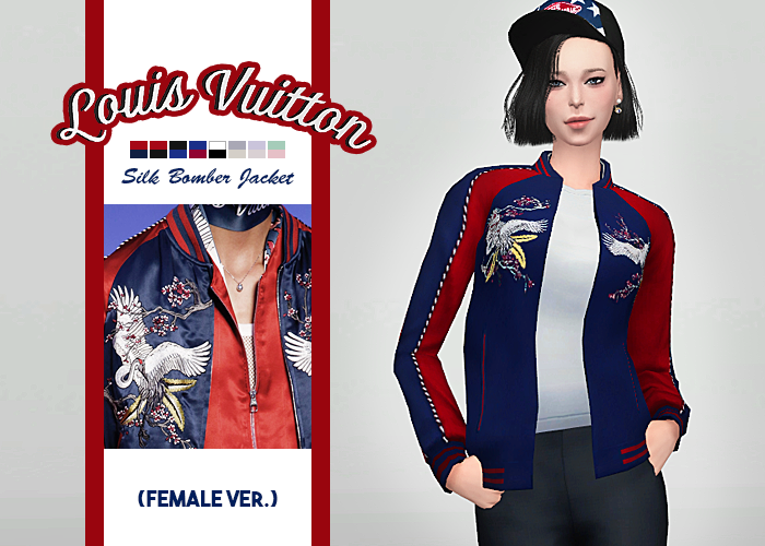 WAEKEY — Louis Vuitton Silk Bomber Jacket (Female Ver.) •