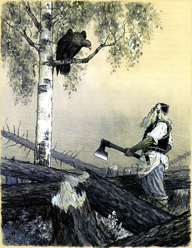 canisalbus:  Kalevala illustrations by Nicolai Kochergin. 