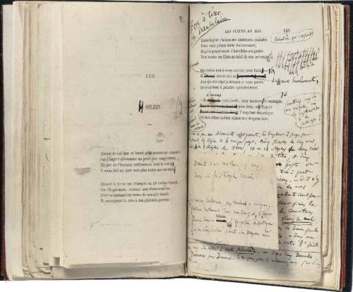 loverofbeauty: Charles Baudelaire:  ”Les Fleurs du Mal” with author’s notes.
