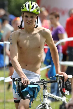 czech-boys:  Young skinny shirtless Czech biker 