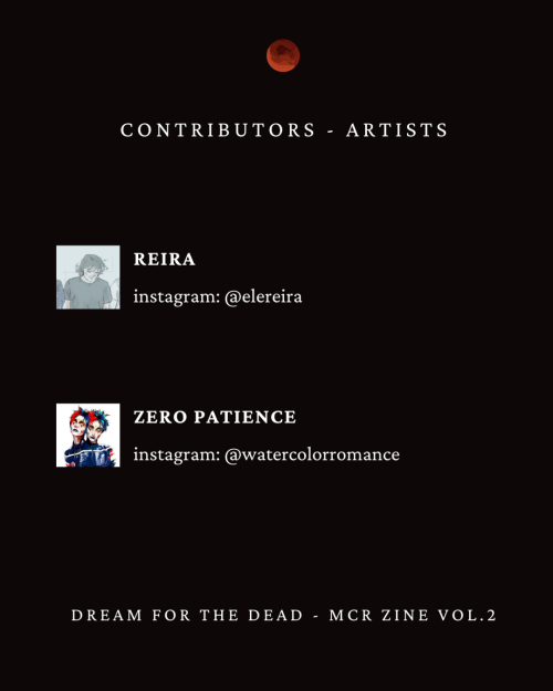 mcrerazine: Introducing our artists! Say hello to @mcdadarts, Cheyenne, @void-flesh, @horror-of-life