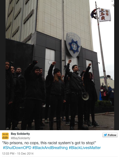 micdotcom:Protesters sent a strong message to the Oakland police this morning Americans are not back