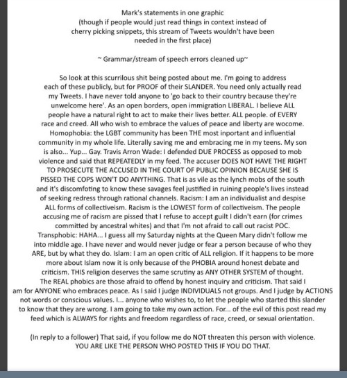 Mark Pellegrino Apology