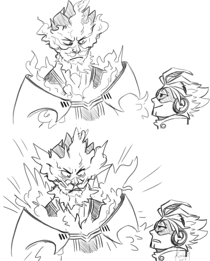 kimboltart:Some Sketches i made after recent chapters